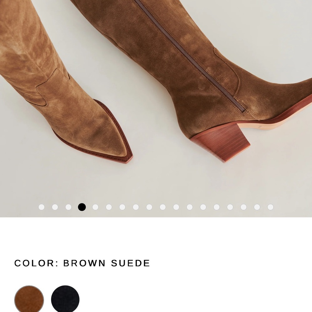 Raj Dolce Vita Brown Suede Over the Knee Boots